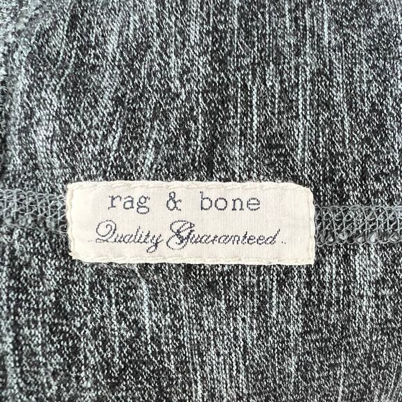 Rag & Bone Standard Issue Two-Tone Gray Raglan Long Sleeve Shirt Tee Men's S - Picture 7 of 8
